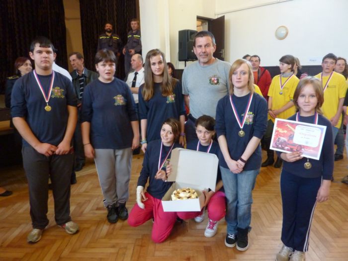 Vyhlašování výsledků
Starší žáci - 1. Lomec u Klatov
Klíčová slova: Bělá hasiči