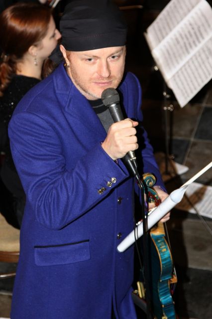 Pavel Šporcl recituje Vivaldiho Sonety, foto. P. Balek 

